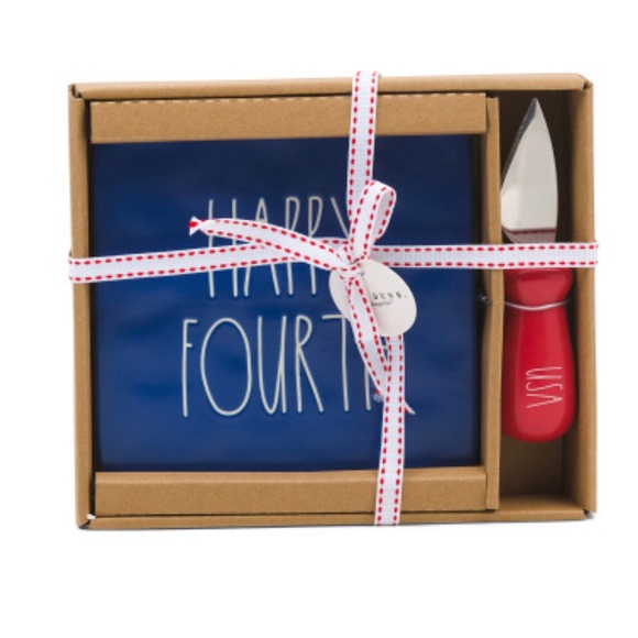 Rae Dunn Other - RAE DUNN | “HAPPY FOURTH” Cheese Set